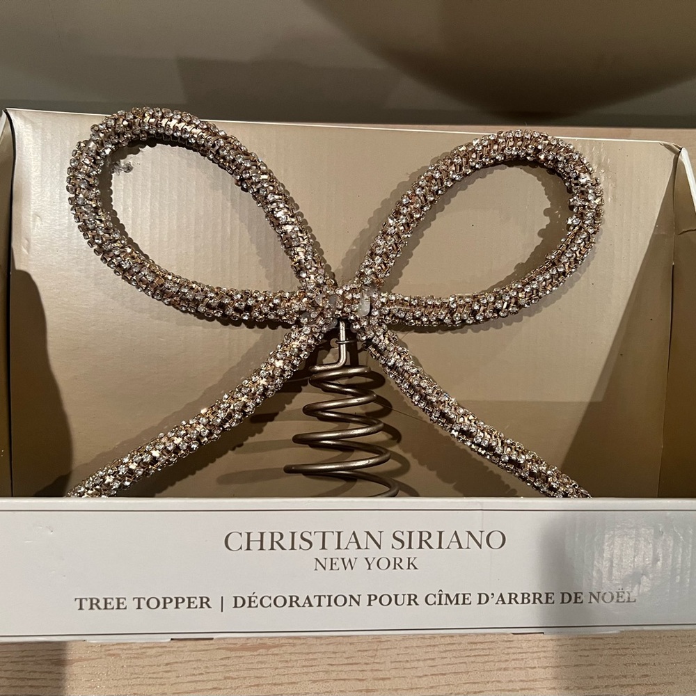 Christian Siriano Bow Tree Topper